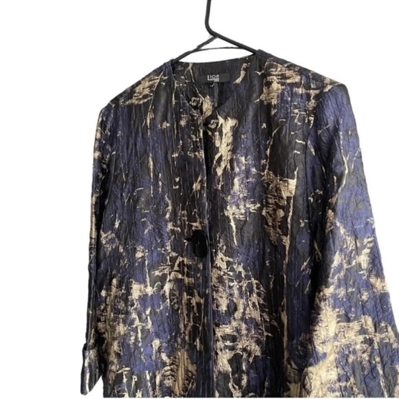 LIOR PARIS Asymmetrical Front Button Jacket Size Small - Picture 4 of 8